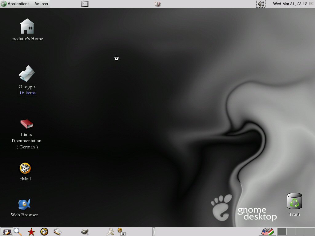 Gnoppix and the Gnome 2.4 desktop