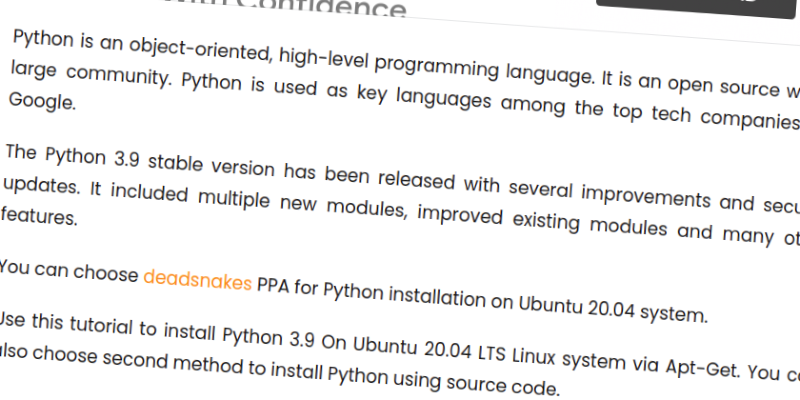 How To Install Python 3.9 on Ubuntu 20.04