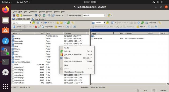 How to enable winscp on ubuntu download vnc server old version