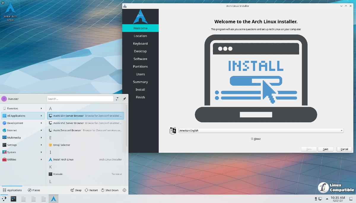 Arch Linux GUI Netinstaller