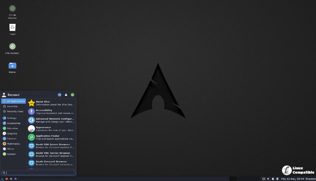 Arch Linux GUI Xfce #1