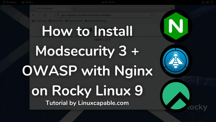 Modsecurity. Rocky Linux 9. Rocky Linux.