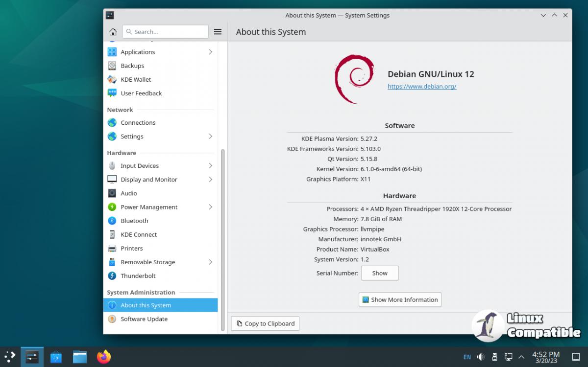 Debian Bookworm KDE 2