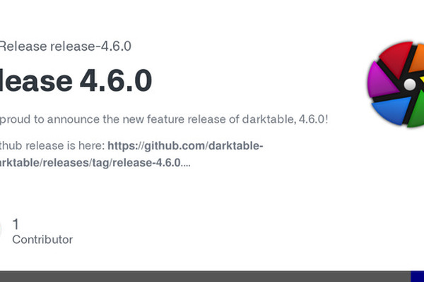 Darktable 4.6.0 released