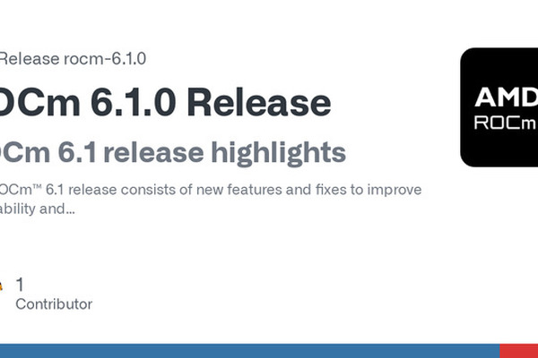 ROCm 6.1.0 released