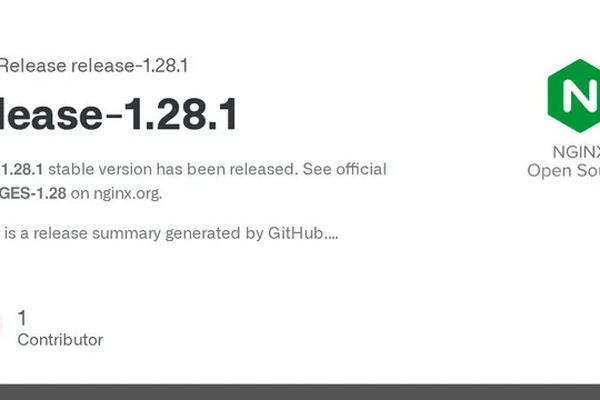 Nginx 1.28.1 released