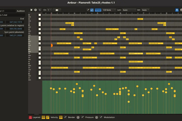 Ardour 9.2 Update Brings Stability and New MIDI Features