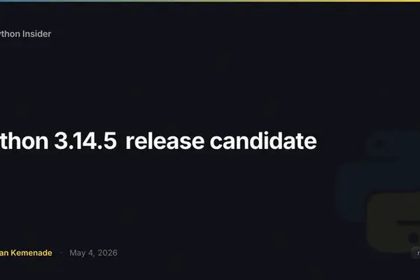 Python 3.14.5 RC1 released