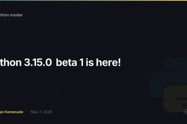 Python 3.15.0 Beta 1 released