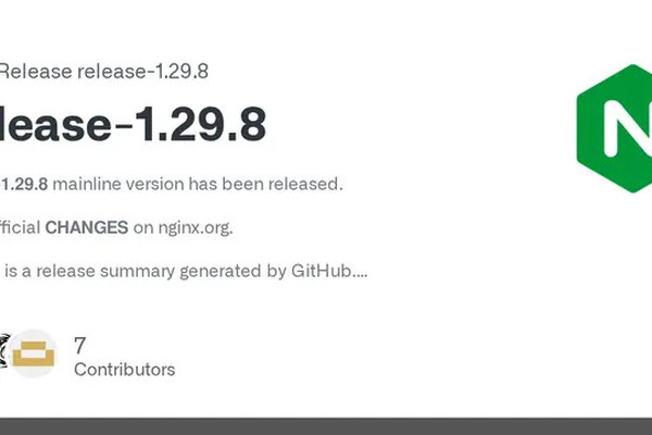 Nginx 1.29.8 released