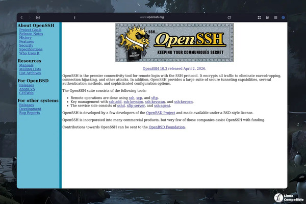 OpenSSH 10.3 released