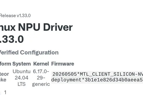 How Linux NPU Driver v1.33.0 Actually Accelerates AI Tasks on Intel Core Ultra Chips