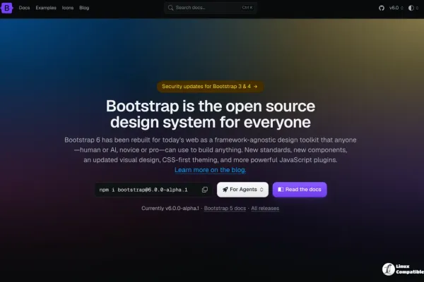 Bootstrap 6 Alpha 1: Major Overhaul Drops Older Browsers and Rewrites Styles