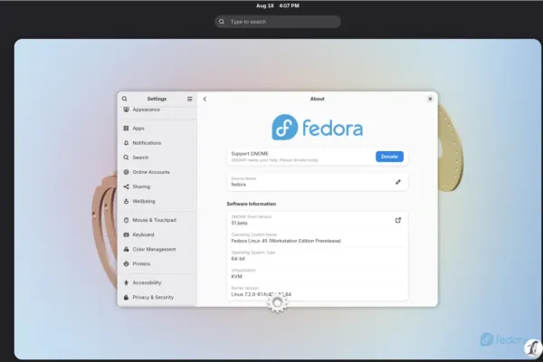 Fedora 45 Workstation Test Day: Help QA Test GNOME 51