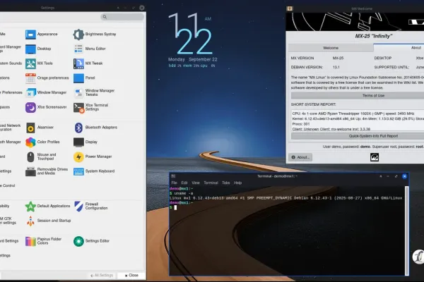 MX Linux 25.3 Released: Debian 13.7 Update with New Kernels and Tools