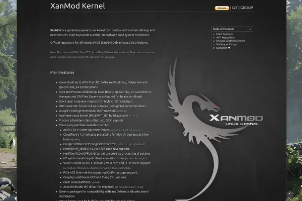 XanMod Releases Kernel 7.2.1, 7.1.11, and 6.18.47 with Futex and HID Security Hardening