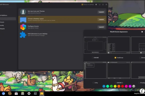PikaOS 26.08.20 Nest 4.0 Released: Debian-based Gaming and Creation Distro updated