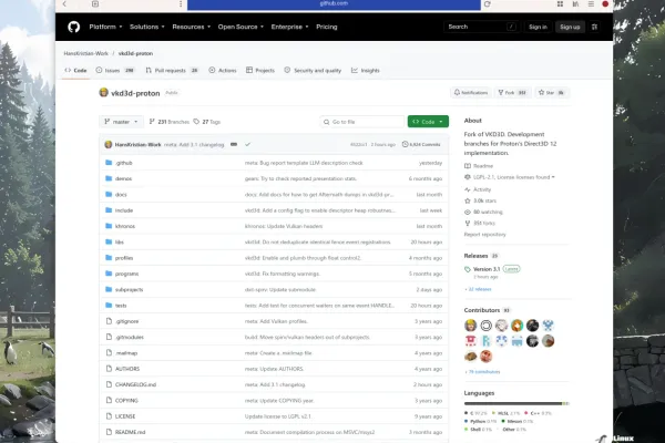VKD3D-Proton 3.1 Release: New Features, Fixes, and What's Coming in v3.2